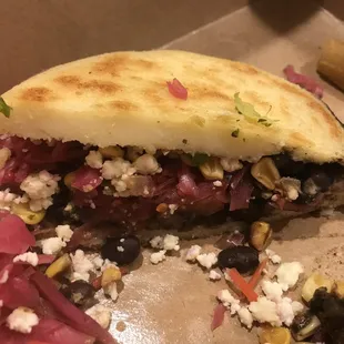 Arapas Bean and Queso