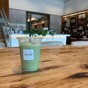 Iced Matcha Latte. No adjustments needed. Balanced out in taste. Not bitter or too sweet, just right.