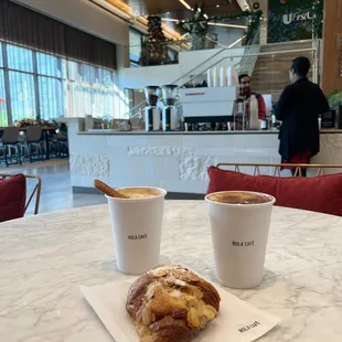 cookie butter latte and donut latte