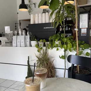 Iced Caramel Latte &amp; Iced Horchata Latte