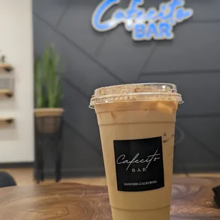 Iced Cafe Con Leche