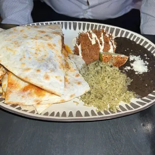 Grilled Shrimp & Chorizo Quesadilla