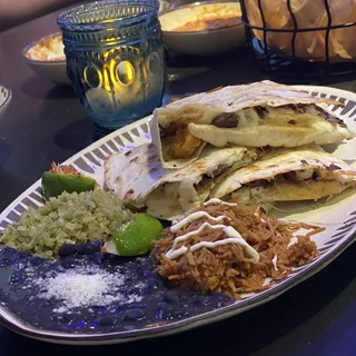 Achiote Jackfruit Quesadilla