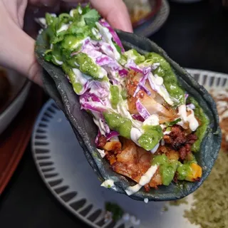 Grilled Shrimp & Chorizo TACOS