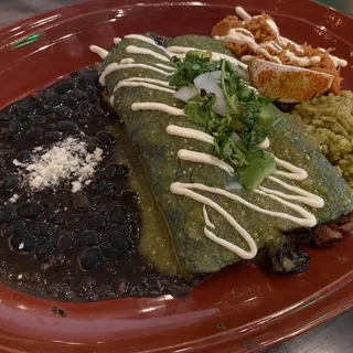 BYO Asada Mushroom Enchilada