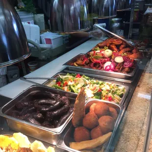 a variety of food items