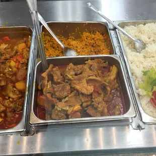 a variety of food items