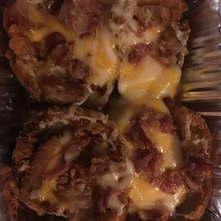 Cheesey potato skins.
