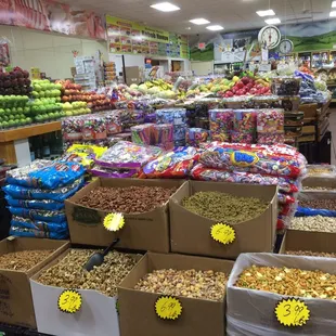 a variety of fruits and vegetables