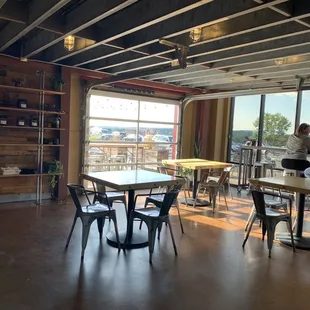 More inside seating