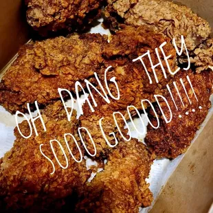 a box of fried chicken