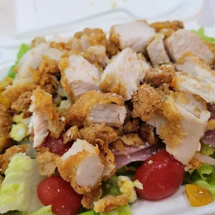Chicken salad.  Good portions and tasty.