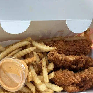 #3. THREE STRIPS FRIES