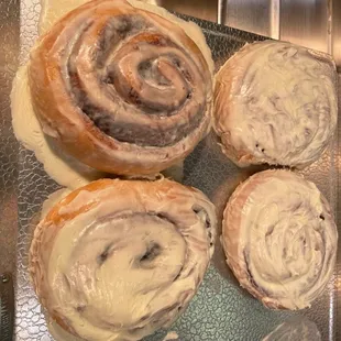 Fresh made Cinnamon rolls.