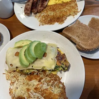 Chicken Apple Sausage and Eggs