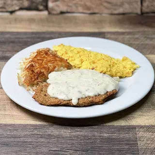 Chicken Fried Steak and Eggs