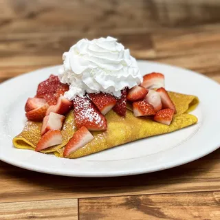 Fresh Strawberry Crepes