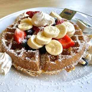 Fresh Fruit Waffle