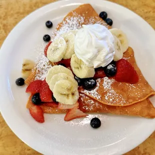 Fresh Fruit Crepes