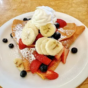 Fresh Fruit Crepes