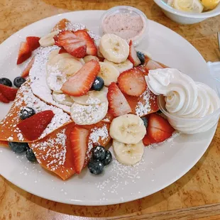 Fresh Fruit Crepes
