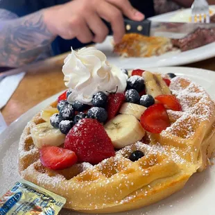 Fresh Fruit Waffle