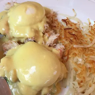 Crab and Avocado Benedict