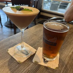 Expresso Martini and a cold Yeungling