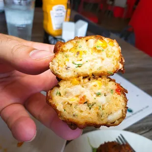 Try our Daily Pakora off our Bar Bites menu during Happy Hour! This one was conch!