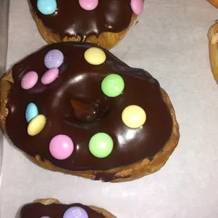 M&amp;M Topped Donut!