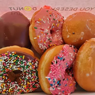 a variety of donuts