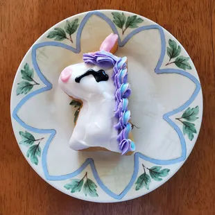 A delicious unicorn donut!