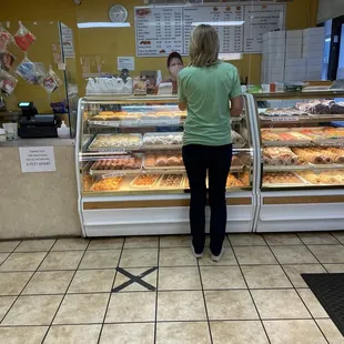 Socially distanced counter