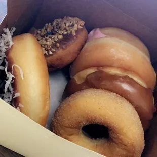 Assorted half a dozen donuts