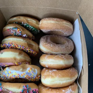 a box full of doughnuts