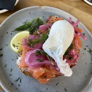 Smoked Salmon Lox Toast