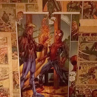 Comics in the bathroom