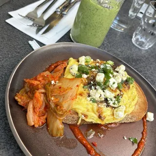 Kimchi Scambled Eggs