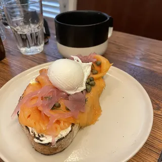 Smoked Salmon Lox Toast