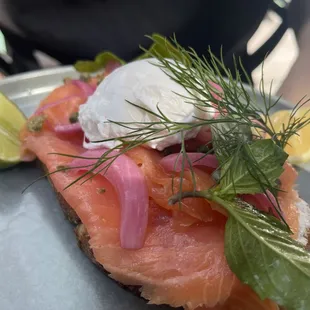 Smoked Salmon Lox Toast