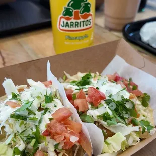 Ensenada fish and shrimp tacos