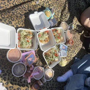 Fish and shrimp taco combo meals