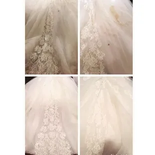 Before on top and after below