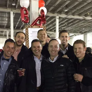 Opening Night Party at Holiday Flea... At the "Bar"