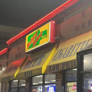 the front of the store