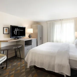 All guestrooms feature a microwave and mini fridge neatly tucked out of the way.