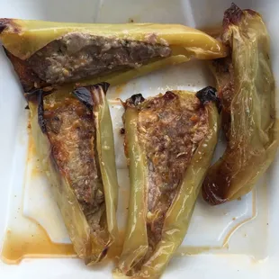 Sausage stuffed peppers. You just know they&apos;re good by looking at them.