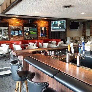 the bar and lounge area