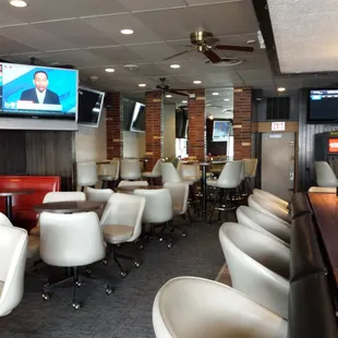 a television in the middle of the room