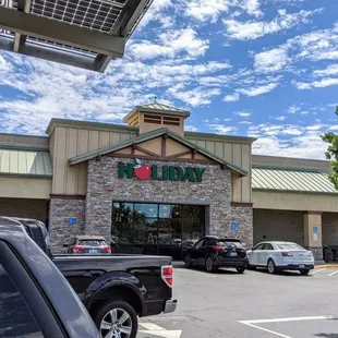 Another beautiful store, covered parking with Solar panels how smart.